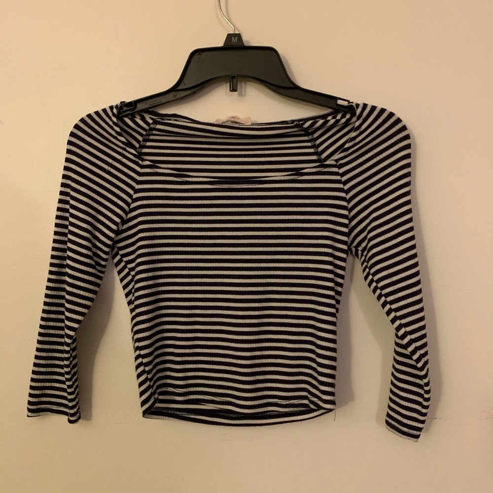 Cropped Striped Top